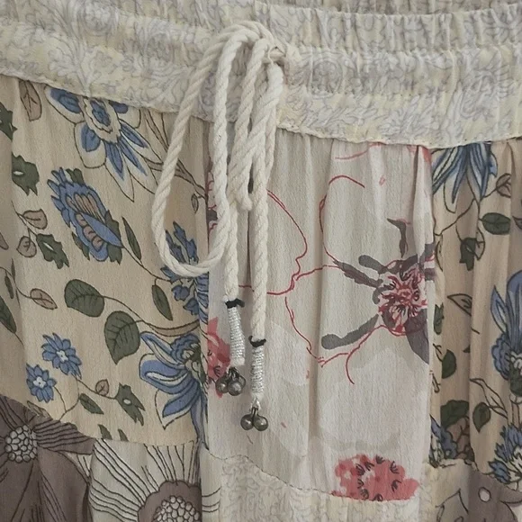 Floral Patchwork Maxi Skirt - Picture 2 of 4